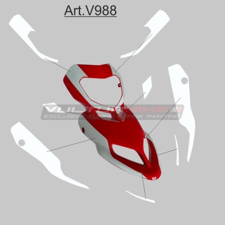 Kit adesivi monocolore per cupolino - Ducati Hypermotard 796 / 1100