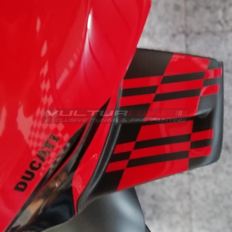Karierte Aufkleber für Bandanstöße - Ducati Panigale V4 / V4S