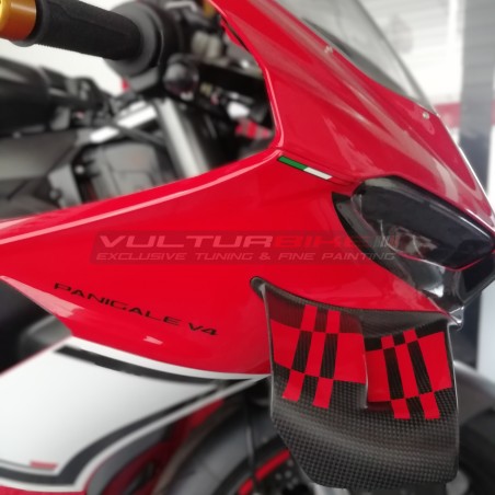 Karierte Aufkleber für Bandanstöße - Ducati Panigale V4 / V4S