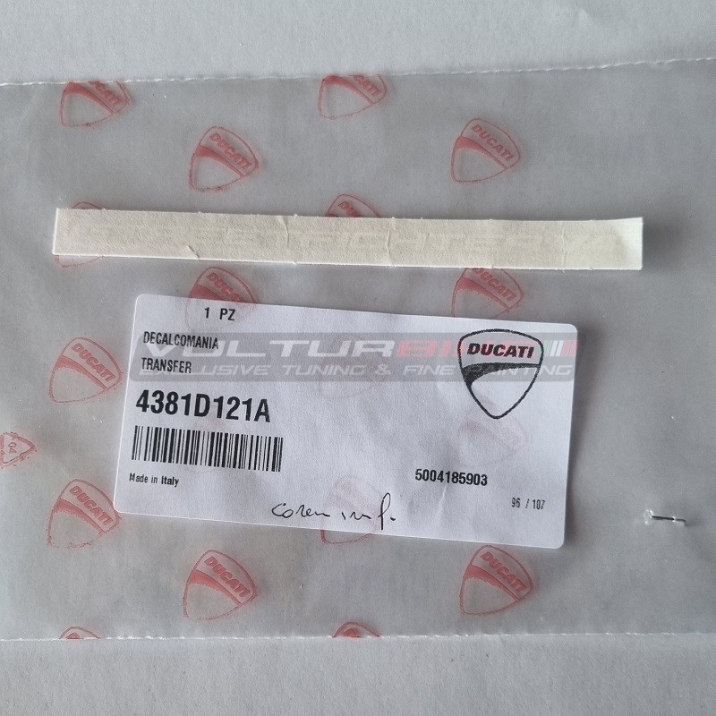 Adesivo originale Ducati bianco per carena laterale inferiore - Ducati Streetfighter V4