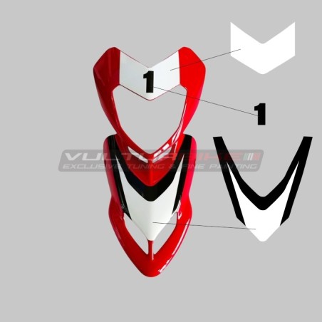 Set adesivi per cupolino - Ducati Hypermotard 796 / 1100