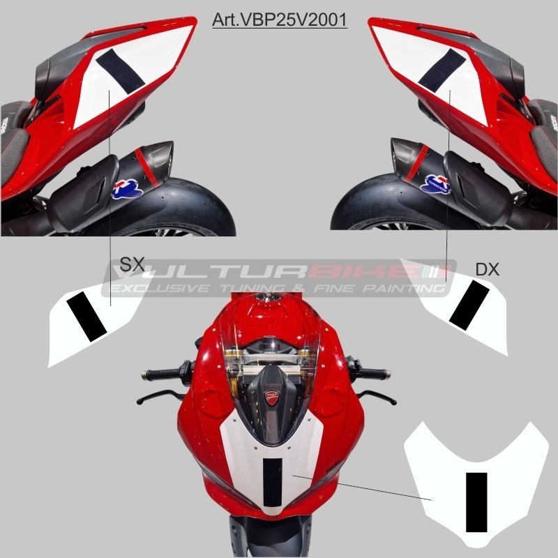 Plaques d’immatriculation pour bulle et queue - Ducati Panigale V2 / V2S