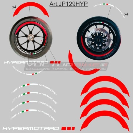 Set adesivi per ruote moto - Ducati Hypermotard