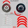 Set adesivi per ruote moto - Ducati Hypermotard