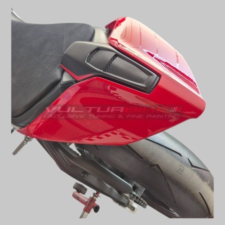 Längliches Carbon-Sitzpolster - Ducati Panigale und Streetfighter V4 / V4S