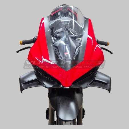 Parabrisas de fibra de carbono pintado para Ducati Panigale V4