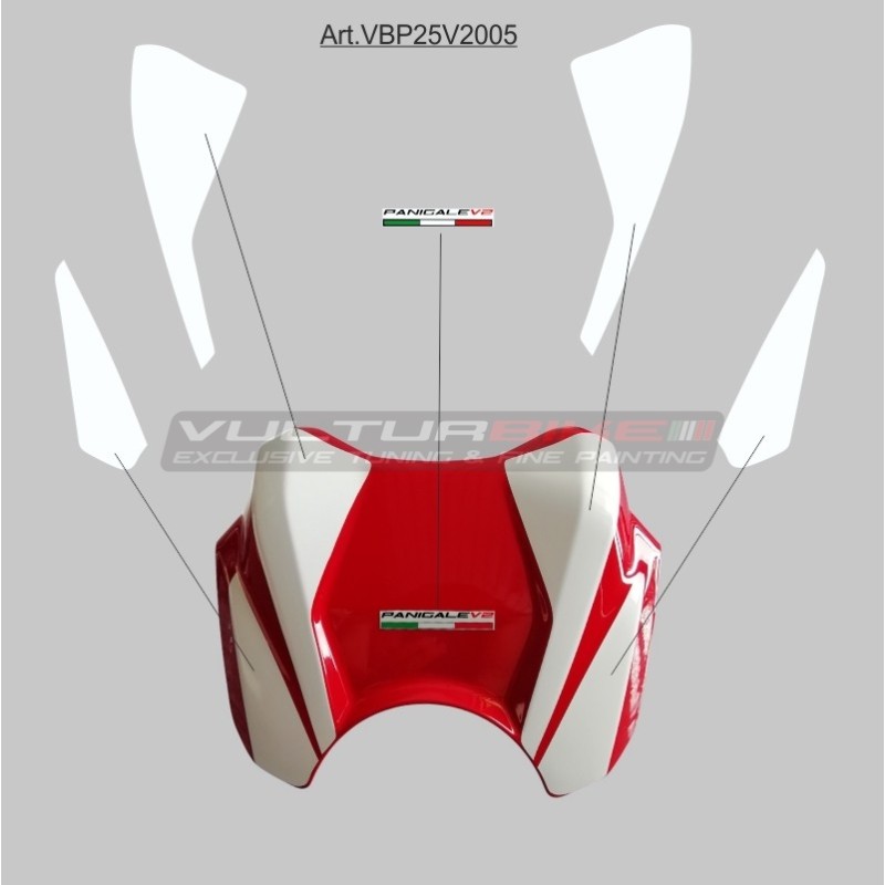 Set adesivi per cover batteria - Ducati Panigale / Streetfighter V2