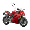 Decorative strips for battery cover - Ducati Panigale / Streetfighter V2