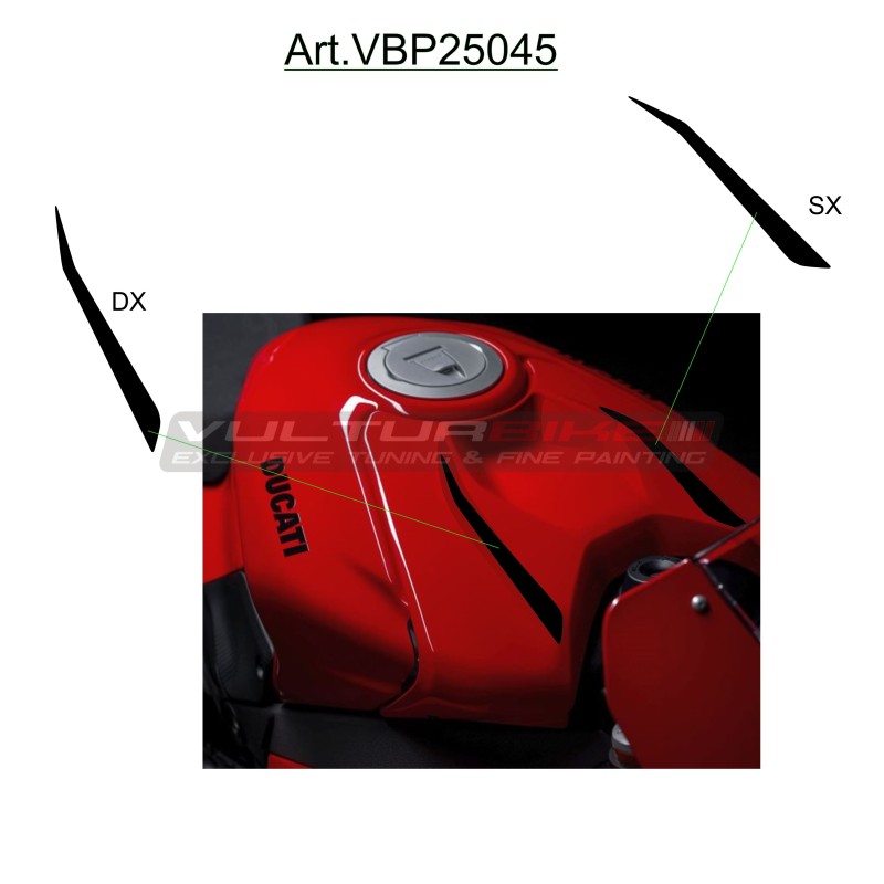 Bandes adhésives personnalisables pour couvercle de batterie - Ducati Panigale V4 / V4 S