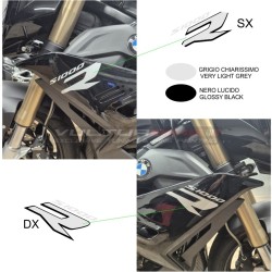 Par de pegatinas gris claro para paneles laterales - BMW S1000R 2021 / 2024