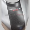 Brushed aluminium effect fuel tank cover with carbon strip - Ducati Panigale / Streetfighter V4 / V4S