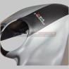 Tapa del depósito de combustible efecto aluminio cepillado con tira de carbono - Ducati Panigale / Streetfighter V4 / V4S