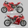 Performance Decals für untere Verkleidungen - Ducati Panigale V2