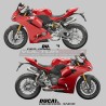 Decalcomanie Performance per carene inferiori - Ducati Panigale V2