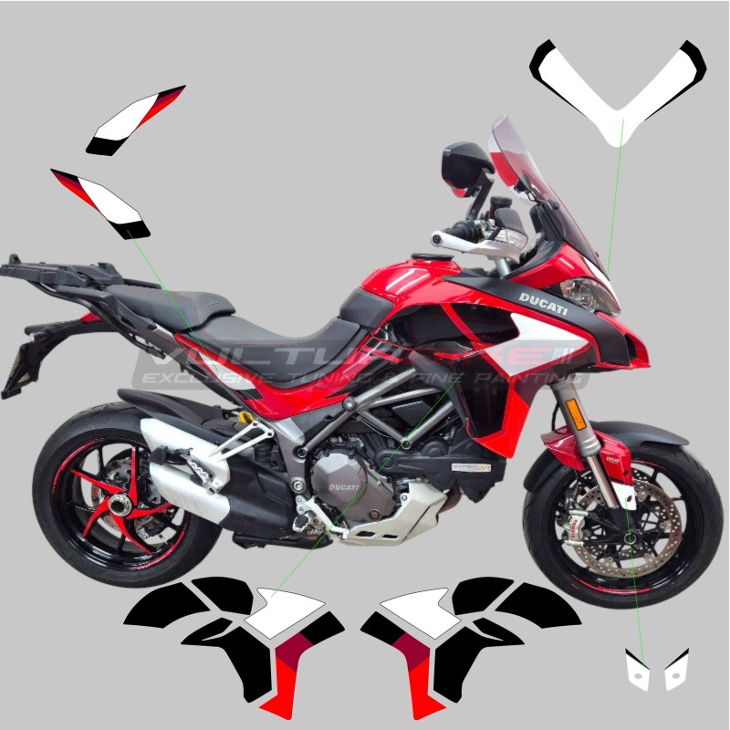 Dekoratives Aufkleber-Set für Ducati Multistrada 1260