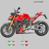 Par de banderas decorativas para solapas superiores - Ducati Streetfighter V4 / V4S