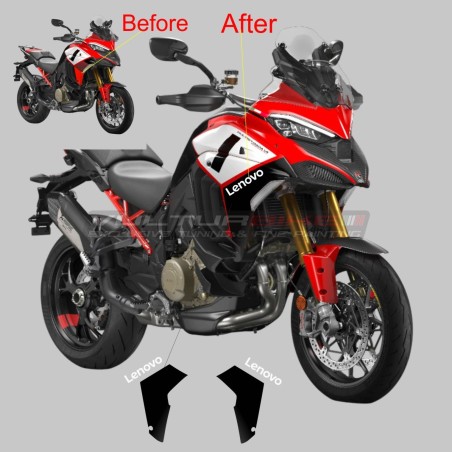 Dekorative Abziehbilder für Seitenwände - Ducati Multistrada V4 Pikes Peak 2022 / 2024
