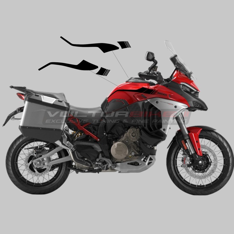 Tank Side Parts Sticker Set - Ducati Multistrada V4 Rally