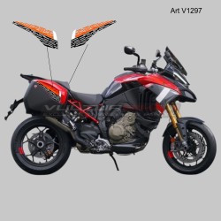 Luggage Cover Decals - Ducati Multistrada V4 Pikes Peak 2025 Model
