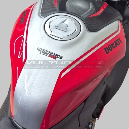 Couvercle de réservoir entièrement en carbone coloré - Ducati Panigale et Streetfighter V4 / V4S
