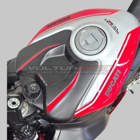 Couvercle de réservoir entièrement en carbone coloré - Ducati Panigale et Streetfighter V4 / V4S