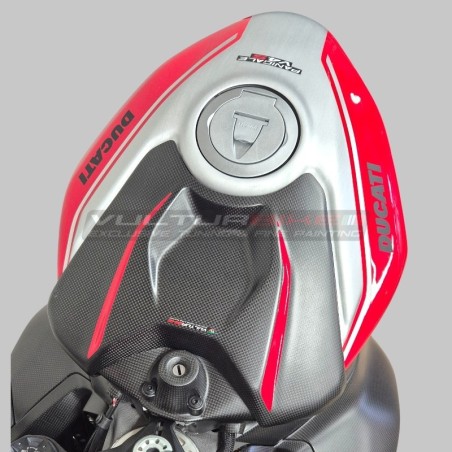 Farbige Vollcarbon-Tankabdeckung - Ducati Panigale und Streetfighter V4 / V4S