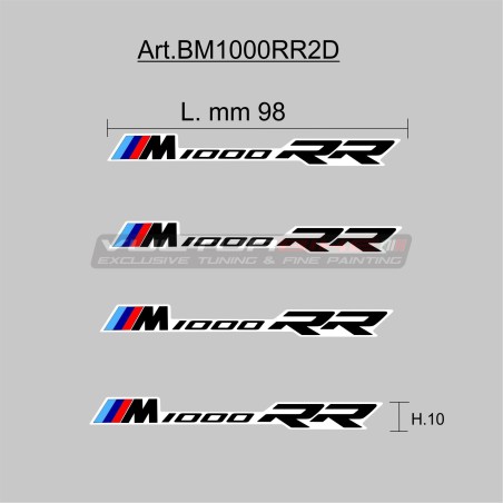 4 chapas adhesivas - BMW M1000RR