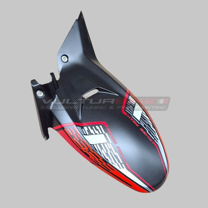 Parafango posteriore in carbonio design inedito - Ducati Multistrada V4 Pikes Peak