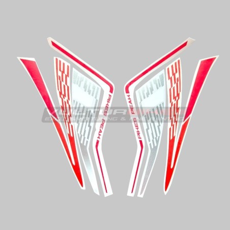 Design evolution stickers for carbon mudguard - Ducati Multistrada V4 Pikes Peak 2025