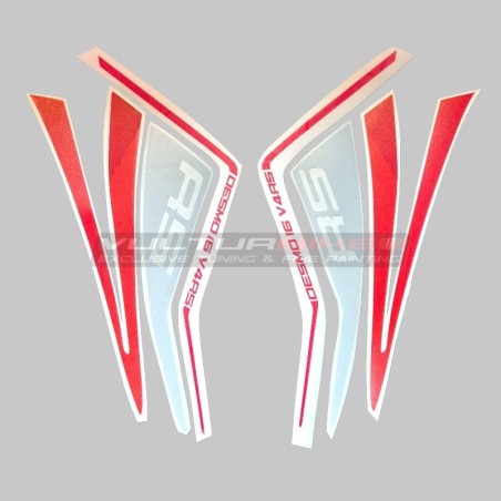 Adesivi design evolution per parafango in carbonio - Ducati Multistrada V4RS