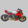 Tankabdeckung aus gebürstetem Aluminium mit Carbon-Streifen - Ducati Panigale / Streetfighter V4 / V4S