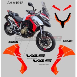 Livrea personalizzata per Ducati Multistrada V4S iceberg white