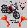 Individuelle Lackierung für Ducati Multistrada V4S Eisberg Weiß