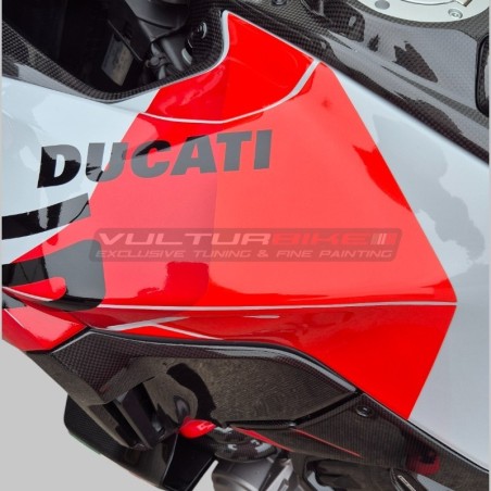 Livrée personnalisée pour Ducati Multistrada V4S blanc iceberg