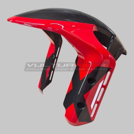 Parafango anteriore in carbonio personalizzato - Ducati DesertX