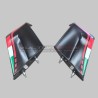 Pair of coloured plastic fibre fins - Ducati Panigale V4 2022 / 2024