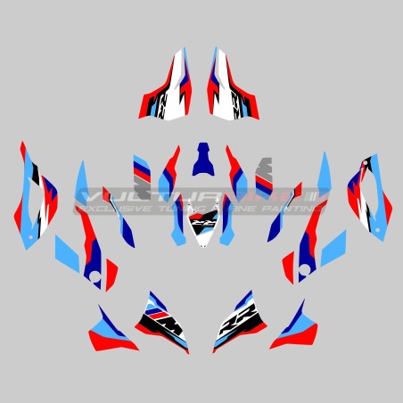 Ensemble complet d’autocollants pour carénage - BMW S1000RR moto noire