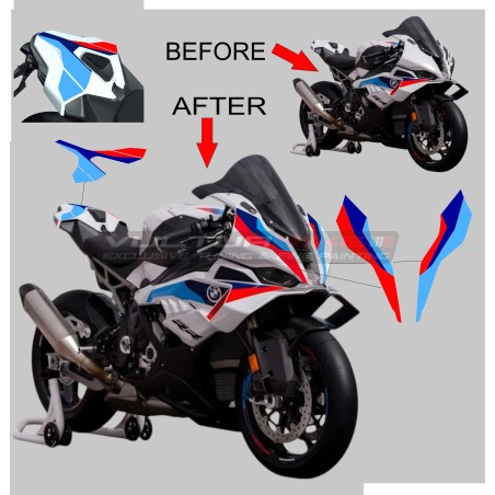 Autocollants moto pour bulle et arrière - BMW S1000RR