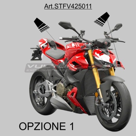 Fasce adesive per alette superiori - Ducati Streetfighter V4 / V4S