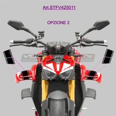 Bandas adhesivas para solapas superiores - Ducati Streetfighter V4 / V4S