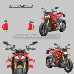 Pegatinas para las aletas inferiores - Ducati Streetfighter V4 / V4S
