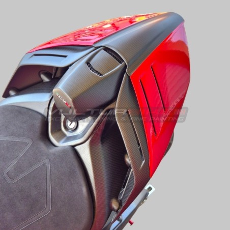 Cola de monoplaza roja y de carbono para Ducati Panigale y Streetfighter V4 / V4S / V4R