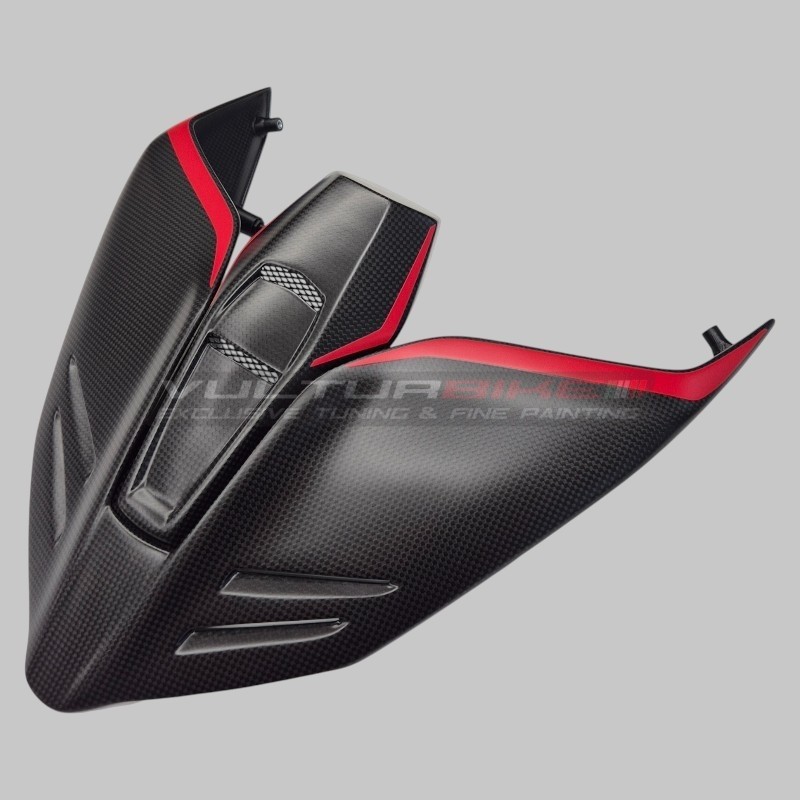 Mono tail set with central carbon pad for Ducati Panigale and Streetfighter V4 / V4S / V4R
