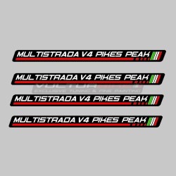 4 adesivi resinati 3D universali - Ducati Multistrada V4 Pikes Peak