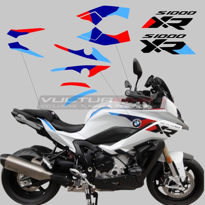 Ensemble de décalcomanies pour réservoir et carénages - BMW S1000XR carénage blanc