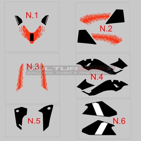 Set decalcomanie decorative per Ducati Streetfighter V4 design Corse 2026