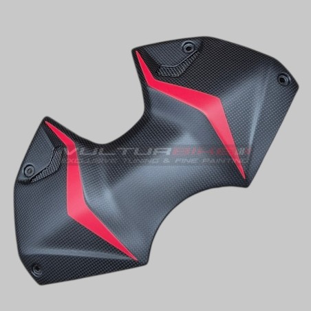 Custom design carbon battery cover for Ducati Streetfighter V4