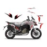 Ensemble de décalcomanies - Ducati Multistrada V4 iceberg blanc