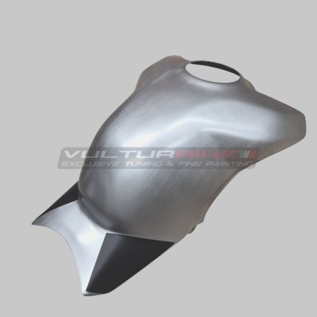 Carbon Tank cover brushed aluminum effect - Ducati Panigale V4 streetfighter v4
