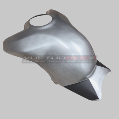 Coperchio serbatoio carbonio effetto alluminio spazzolato - Ducati Panigale V4 streetfighter V4
